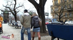 Секс в парке на скамейке 3 фото